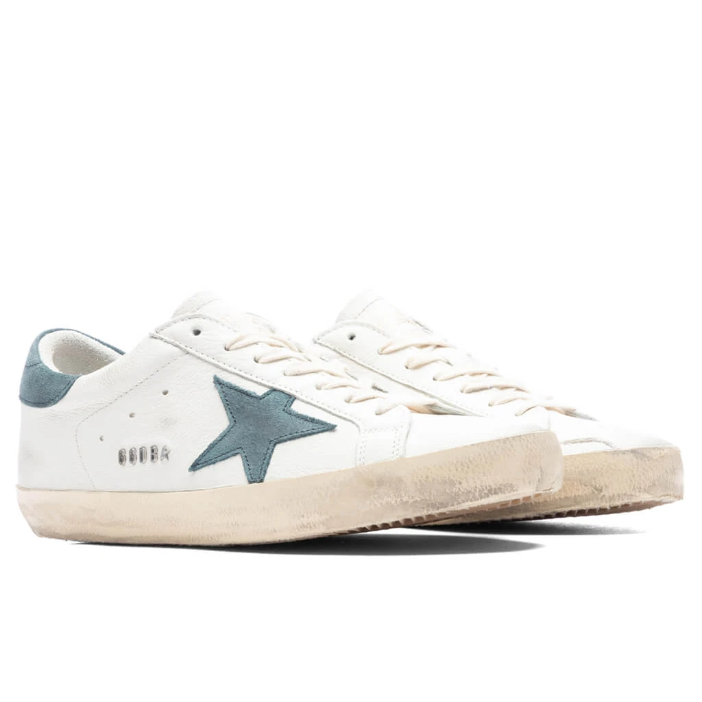 Golden Goose Super-Star Sneakers - White/Bottle Green 4 Golden Goose Super-Star Sneakers - White/Bottle Green - Image 2