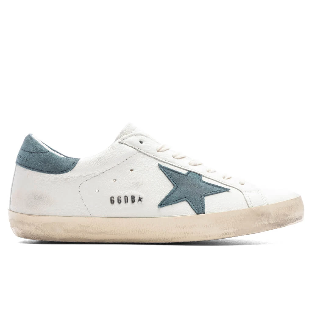 Golden Goose Super-Star Sneakers - White/Bottle Green 3 Golden Goose Super-Star Sneakers - White/Bottle Green