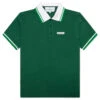 Casablanca Textured Pique Polo - Evergreen 2 Casablanca Textured Pique Polo - Evergreen -Feature Clothing Textured Pique Polo Evergreen MS24 JTP 242 03 02 19 24 Feature VR