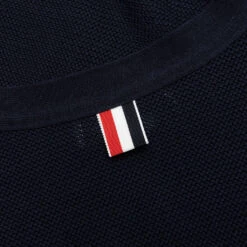 4-Bar Cardigan - Navy -Feature Clothing Thom Browne Cardigan W 4Bar in Open Raschel Stitch Navy MJT306A 07897 415 04 04 22 Feature 6