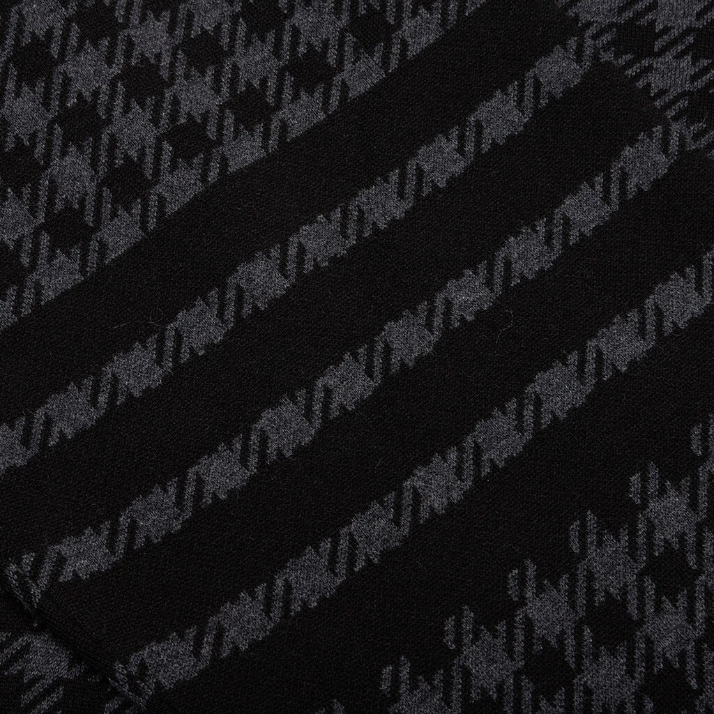 Cotton Gunclub Check Jacquard 4-Bar Zip Hoodie - Black 6 Cotton Gunclub Check Jacquard 4-Bar Zip Hoodie - Black - Image 4