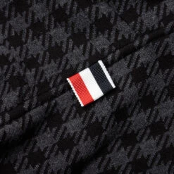 Cotton Gunclub Check Jacquard 4-Bar Zip Hoodie - Black 11 Cotton Gunclub Check Jacquard 4-Bar Zip Hoodie - Black -Feature Clothing Thom Browne Cotton Gunclub Check Jacquard 4 Bar Zip Hoodie Black MJT302A 07671 001 10 05 2021 01 4