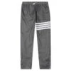 Straight Leg Track Pants - Silver 1 Straight Leg Track Pants - Silver -Feature Clothing Thom Browne Straight Leg Track Pants Silver MJQ106A 06859 045 02 09 2021 01