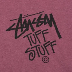 Stussy Tuff Stuff Tee - Berry -Feature Clothing Tuff Stuff Tee Berry 1905025 BERR 06 17 24 Feature KN 6