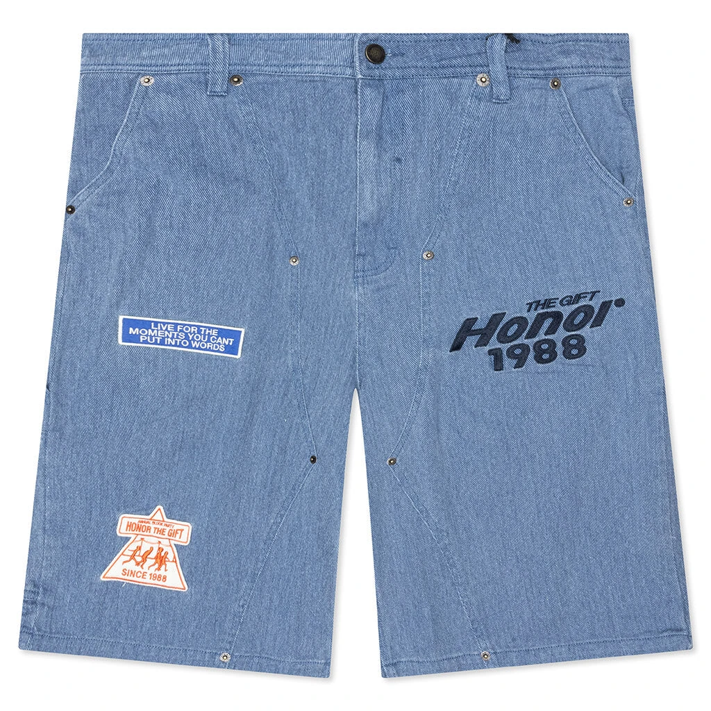 Twill Carpenter Short - Blue 3 Twill Carpenter Short - Blue