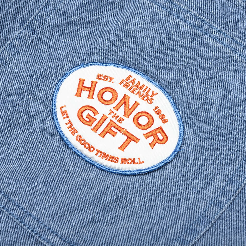 Twill Carpenter Short - Blue 5 Twill Carpenter Short - Blue - Image 3