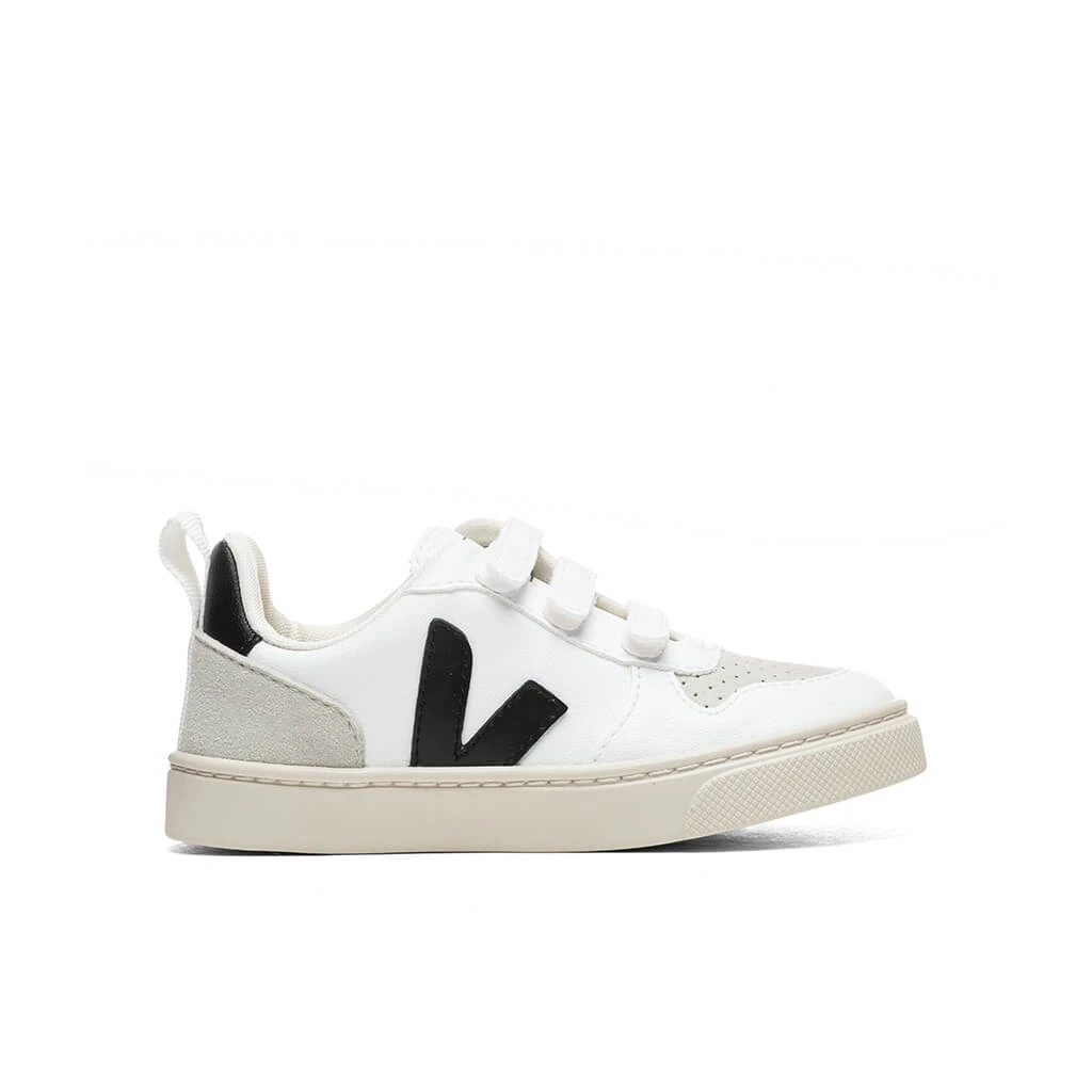 Veja Kid Toddler V-10 Velcro - White/Black 3 Veja Kid Toddler V-10 Velcro - White/Black