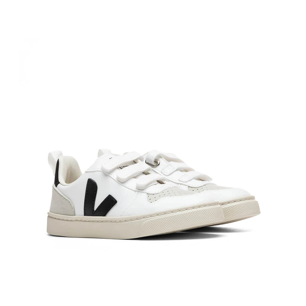 Veja Kid Toddler V-10 Velcro - White/Black 4 Veja Kid Toddler V-10 Velcro - White/Black - Image 2