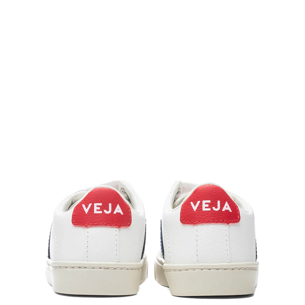 Veja Kid's Esplar Velcro Chromefree - Extra White/Nautico/Pekin 6 Veja Kid's Esplar Velcro Chromefree - Extra White/Nautico/Pekin - Image 4