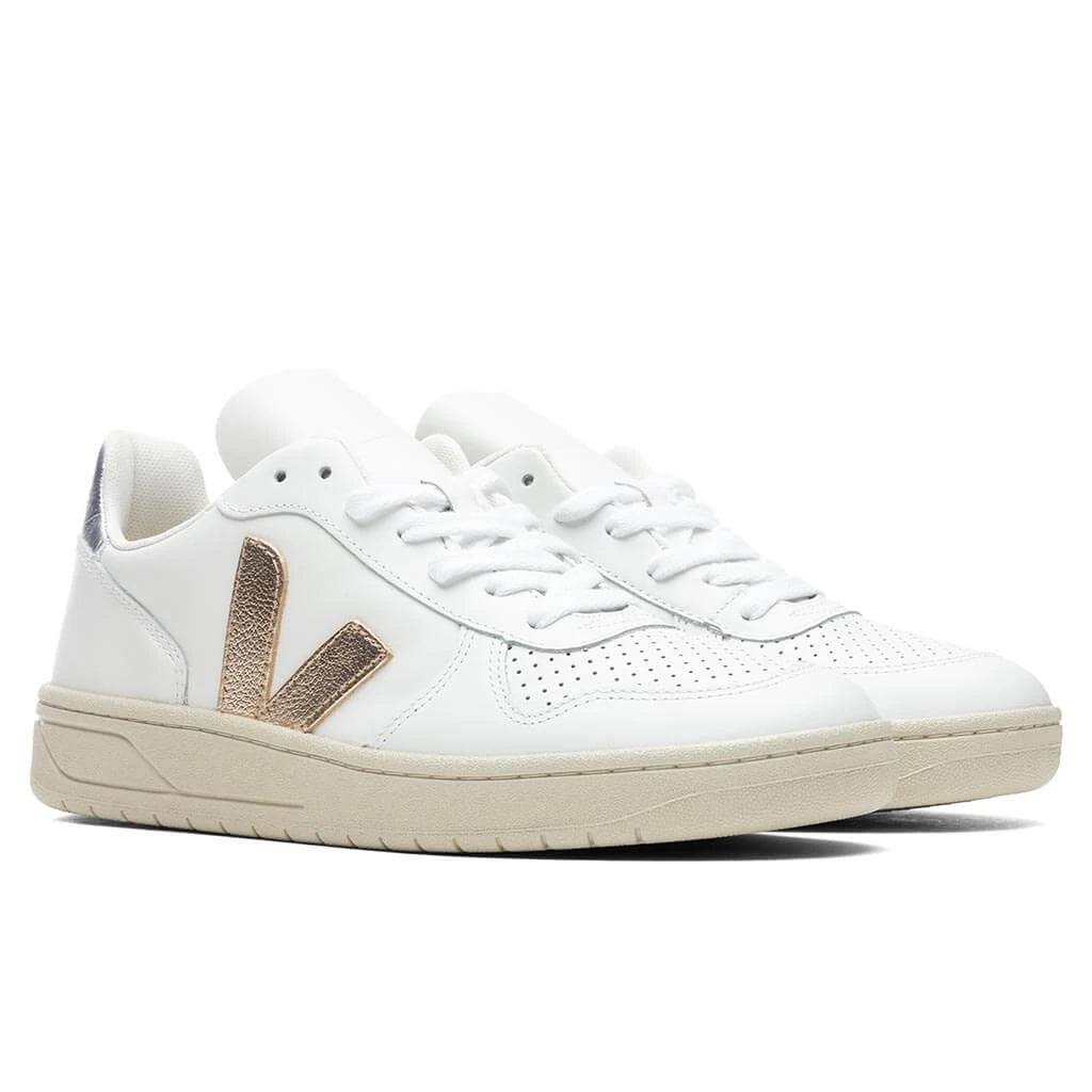Veja Women's V-10 - Extra White/Platine Silver 4 Veja Women's V-10 - Extra White/Platine Silver - Image 2