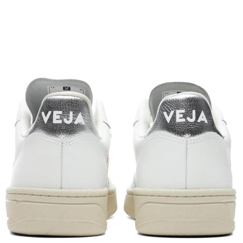 Veja Women's V-10 - Extra White/Platine Silver 6 Veja Women's V-10 - Extra White/Platine Silver - Image 4