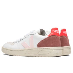 Veja Women's V-10 Leather - Extra White/Petale Rose -Feature Clothing Veja Women s V 10 Leather Extra White Petale Rose VX022292A 11 09 2020 01 3