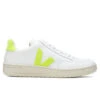 Veja Women's V-12 - Extra White/Jaune Fluorescent 2 Veja Women's V-12 - Extra White/Jaune Fluorescent -Feature Clothing Veja Womens V 12 Extra White Jaune Fluorescent XD022649A 08 20 2021 01