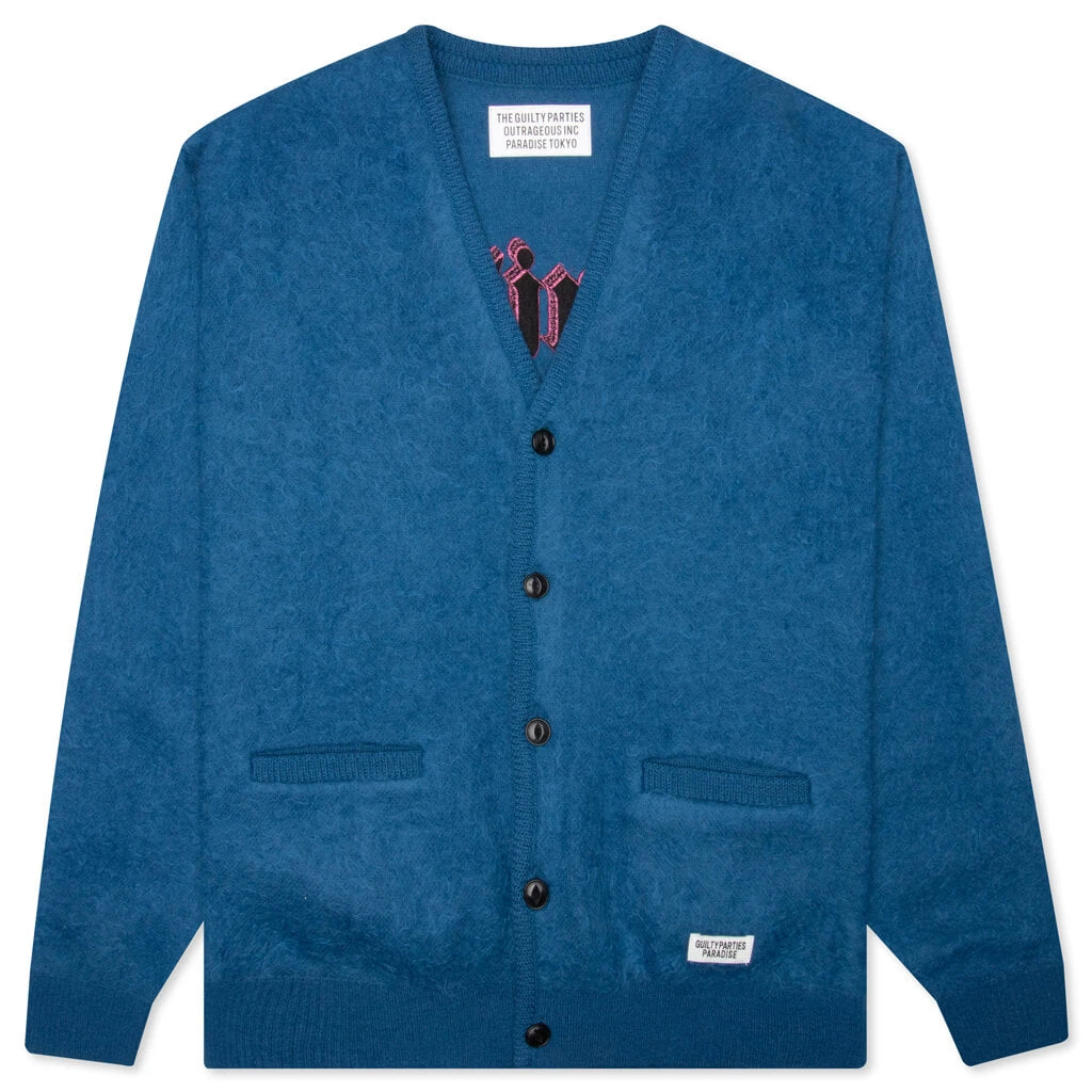 Mohair Cardigan Type 2 - Blue 3 Mohair Cardigan Type 2 - Blue