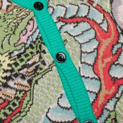 Tim Lehi Jacquard Cardigan Type-1 - Green -Feature Clothing Wacko Maria Tim Lehi Jacquard Cardigan Type 1 Green 22FW WMK KN15 GRN 04 05 23 Feature VR 6