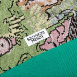 Tim Lehi Jacquard Cardigan Type-1 - Green -Feature Clothing Wacko Maria Tim Lehi Jacquard Cardigan Type 1 Green 22FW WMK KN15 GRN 04 05 23 Feature VR 7