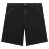 Stussy Washed Canvas Work Short - Black 1 Stussy Washed Canvas Work Short - Black -Feature Clothing Washed Canvas Work Short Black 112327 BLAC 03 19 25 Feature KN