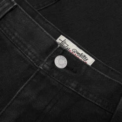 Stussy Washed Canvas Work Short - Black -Feature Clothing Washed Canvas Work Short Black 112327 BLAC 03 19 25 Feature KN 8