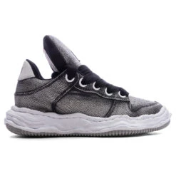 Wayne Puffer Low OG Sole Brushed Shrink Leather - Black