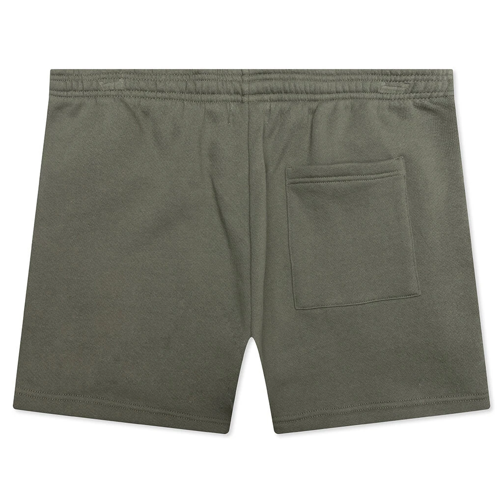 Wordmark Sweatshorts - Olive 4 Wordmark Sweatshorts - Olive - Image 2