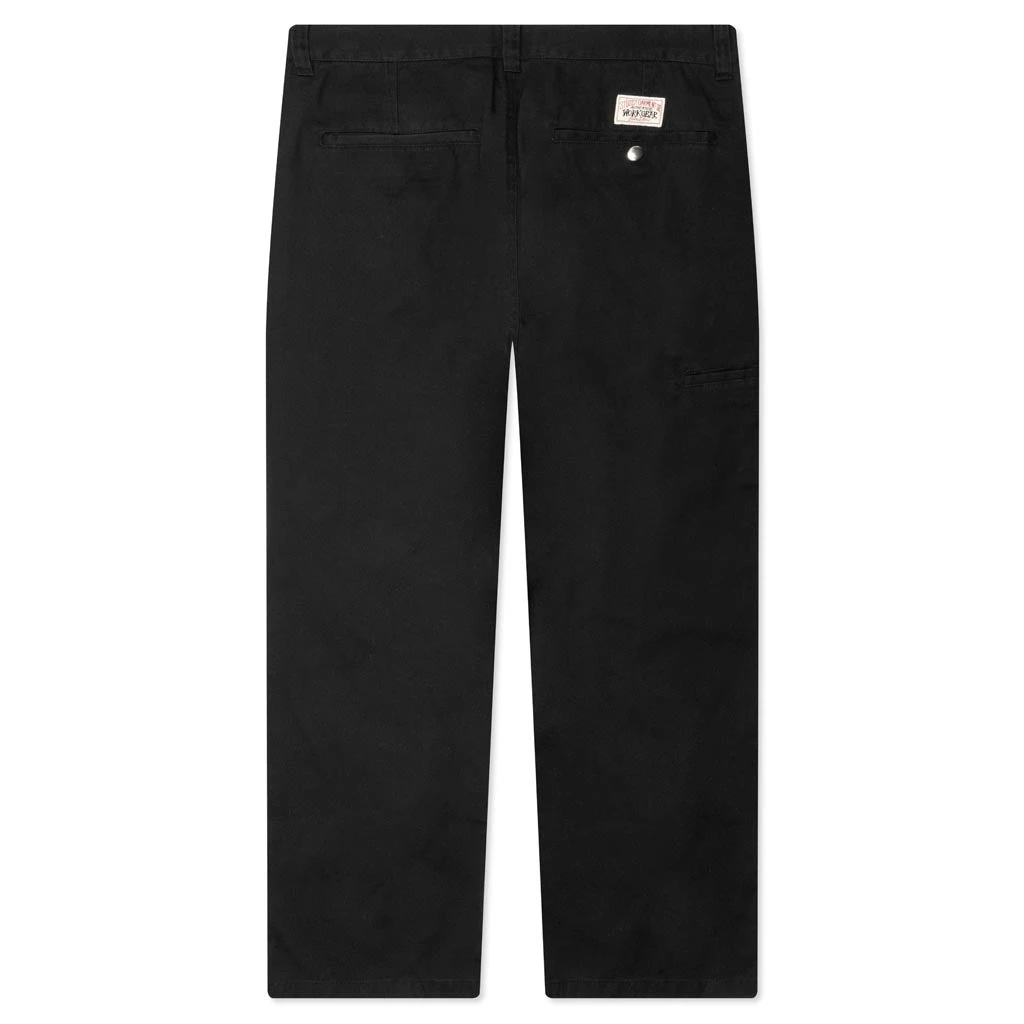 Stussy Twill Workgear Trouser - Black 4 Stussy Twill Workgear Trouser - Black - Image 2