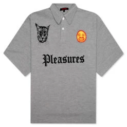 Pleasures Wyatt Boxy Polo - Grey