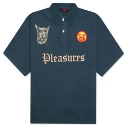 Pleasures Wyatt Boxy Polo - Navy