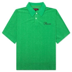 Pleasures Zen Terry Boxy Polo - Green
