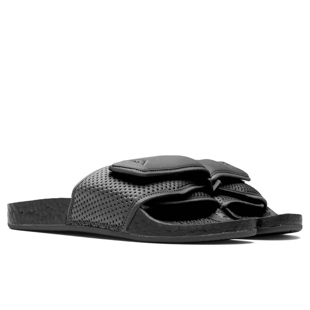 Adidas Originals X Pharrell Williams Boost Slide - Core Black 4 Adidas Originals X Pharrell Williams Boost Slide - Core Black - Image 2