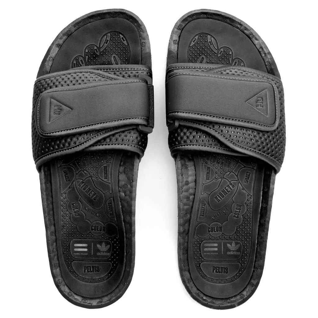 Adidas Originals X Pharrell Williams Boost Slide - Core Black 6 Adidas Originals X Pharrell Williams Boost Slide - Core Black - Image 4