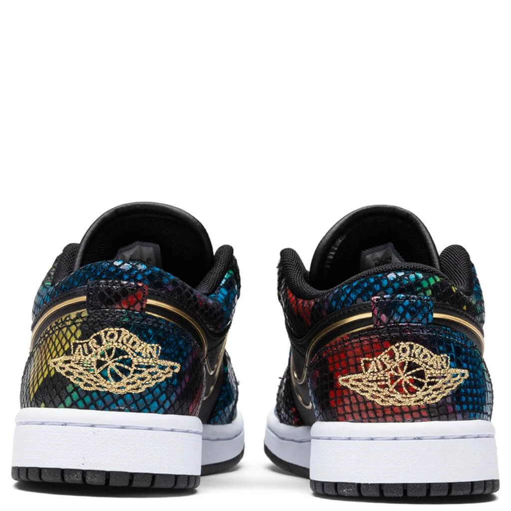 Women's Air Jordan 1 Low "Multicolor Snakeskin" - Black 6 Women's Air Jordan 1 Low "Multicolor Snakeskin" - Black - Image 4