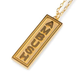 Ambush Ofuda Necklace - Gold -Feature Clothing ambush ofuda necklace gold 12112097 gld os 3