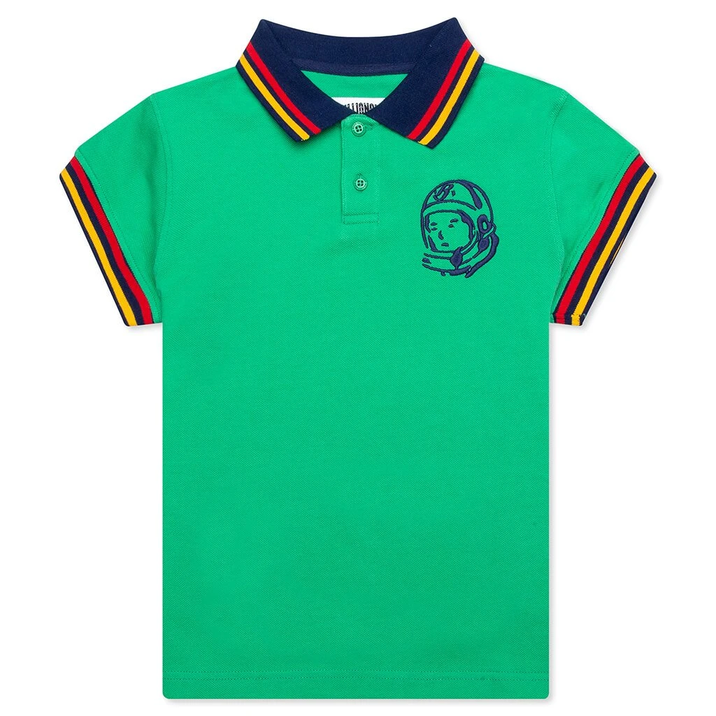 Billionaire Boys Club Kid's BB Cadet S/S Polo - Ming Green 3 Billionaire Boys Club Kid's BB Cadet S/S Polo - Ming Green