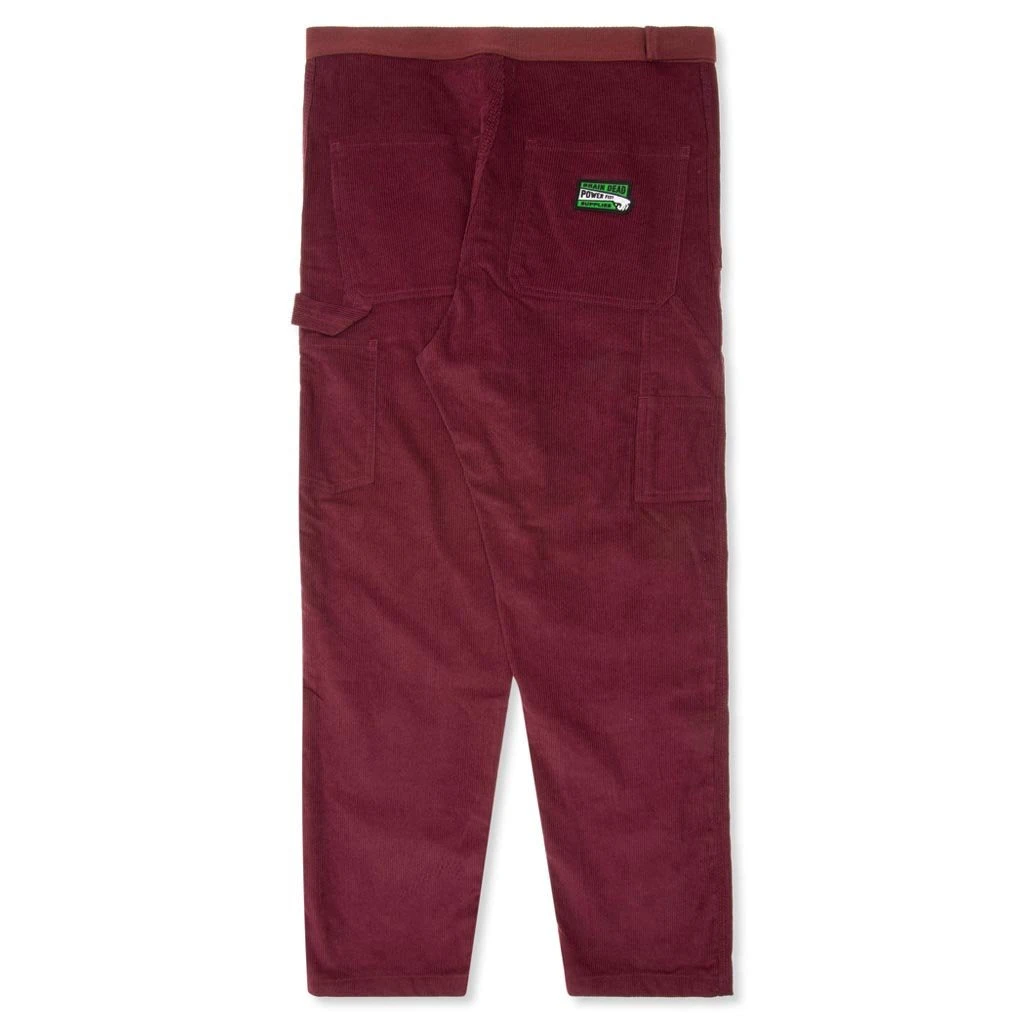 Corduroy Carpenter Pant - Maroon 6 Corduroy Carpenter Pant - Maroon - Image 4