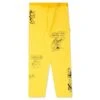 Printed Canvas Carpenter Pant - Yellow