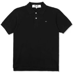 Comme Des Garçons Play Black Heart Polo Shirt - Black