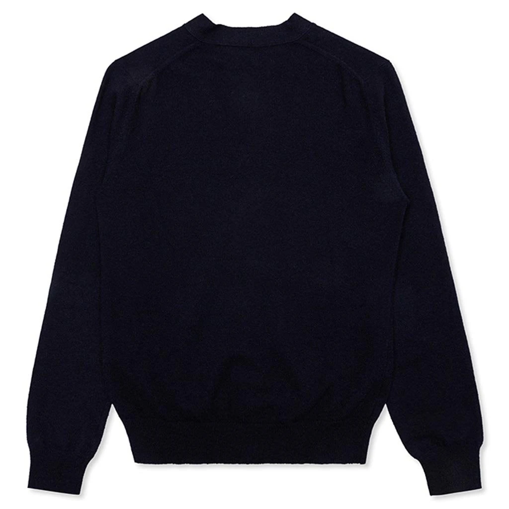 Comme Des Garçons Play Gold Heart Cardigan - Navy 4 Comme Des Garçons Play Gold Heart Cardigan - Navy - Image 2