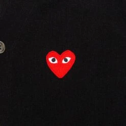 Comme Des Garçons Play Knit Cardigan - Black -Feature Clothing comme des garcons play knit cardigan black 3