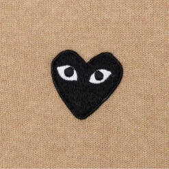 Comme Des Garçons Play Knit Cardigan - Tan 10 Comme Des Garçons Play Knit Cardigan - Tan -Feature Clothing comme des garcons play knit cardigan tan 3