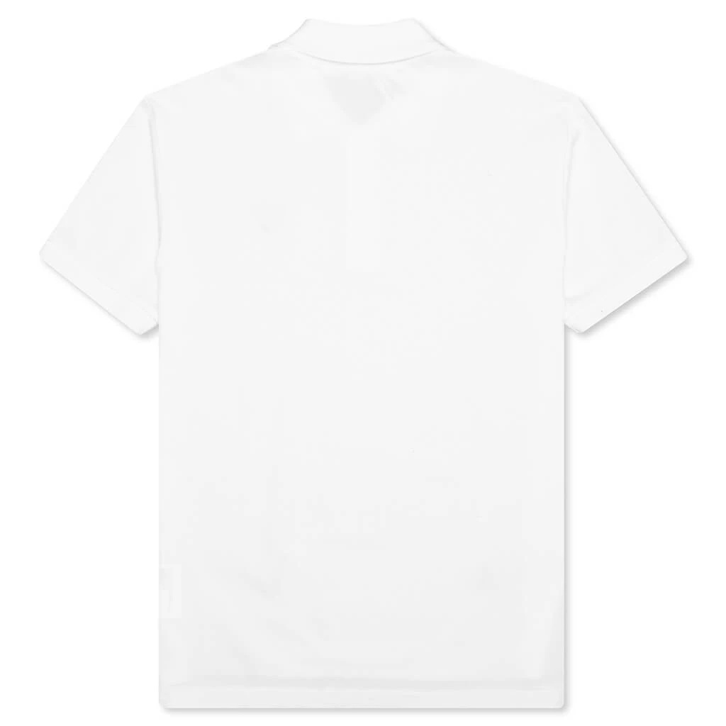 Comme Des Garçons Play Long Heart Polo - White 4 Comme Des Garçons Play Long Heart Polo - White - Image 2