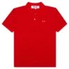 Comme Des Garçons Play Polo Shirt - Red 2 Comme Des Garçons Play Polo Shirt - Red -Feature Clothing comme des garcons play polo shirt red