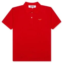Comme Des Garçons Play Polo Shirt - Red