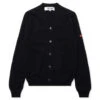 Comme Des Garçons Play Small Heart Cardigan - Navy -Feature Clothing comme des garcons play small heart cardigan navy