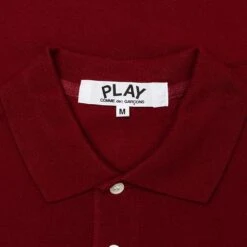 Comme Des Garçons Play Women's Red Heart Polo Shirt - Burgundy 8 Comme Des Garçons Play Women's Red Heart Polo Shirt - Burgundy -Feature Clothing comme des garcons play womens red heart polo shirt burgundy 2