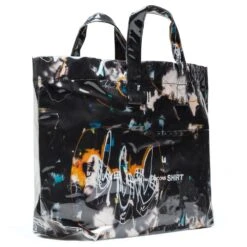 Comme Des Garcons SHIRT X Futura Wide Tote Bag - Black -Feature Clothing comme des garcons shirt x futura wide tote bag black w28610 1 os 2