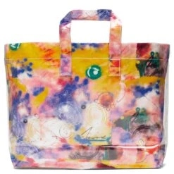 Comme Des Garcons SHIRT X Futura Wide Tote Bag - Yellow -Feature Clothing comme des garcons shirt x futura wide tote bag yellow w28610 3 os 3