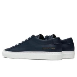 Common Projects Achilles Low White Sole - Navy -Feature Clothing common projects achilles low white sole navy 3