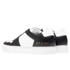 Common Projects Bball Low Duo Tone - White/Black -Feature Clothing common projects bball low duo tone whiteblack 3