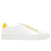 Common Projects Retro Low Glossy - White/Yellow 1 Common Projects Retro Low Glossy - White/Yellow -Feature Clothing common projects retro low glossy whiteyellow
