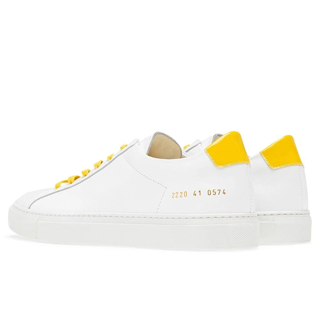 Common Projects Retro Low Glossy - White/Yellow 5 Common Projects Retro Low Glossy - White/Yellow - Image 3